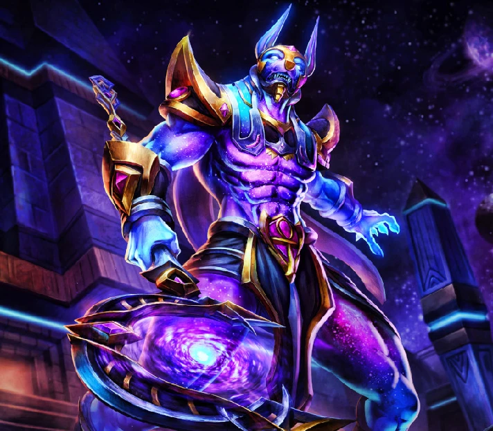 SMITE:  Anubis GOD + skin Cosmic Power ( Region free )