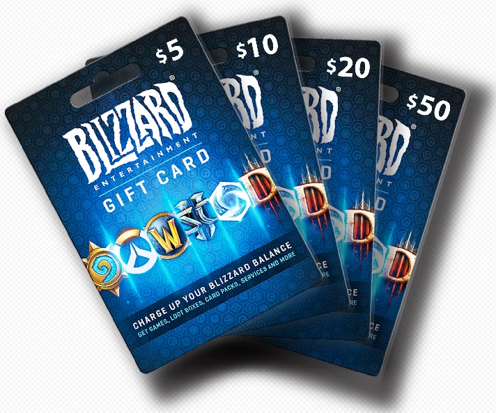 🔥Blizzard gift card 10-20-50 USD🔥