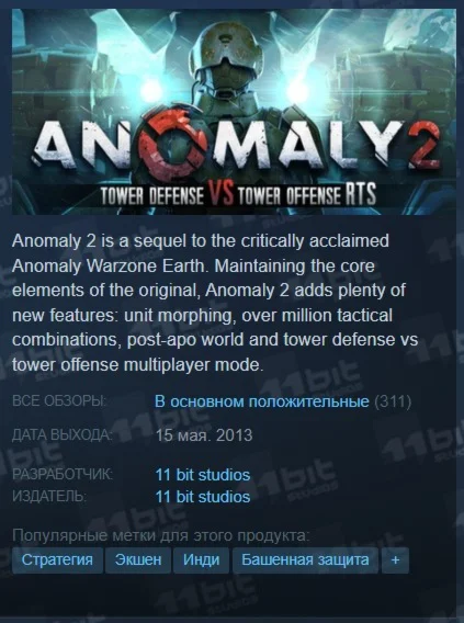 Anomaly 2 {Steam Key/Region Free/Global} + Подарок