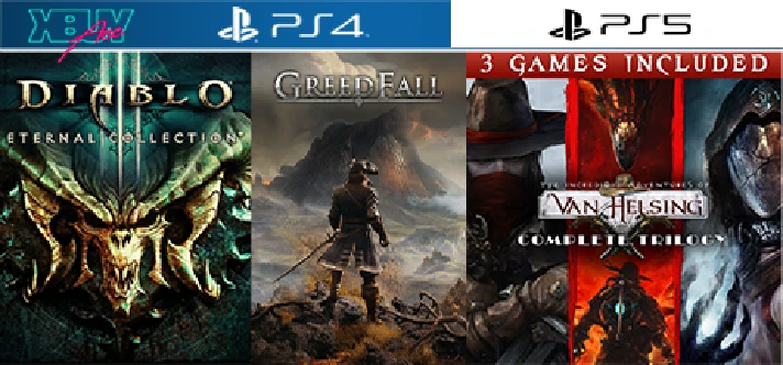 Van Helsing / DIABLO 3 / GreedFall | PS4 PS5 | rent