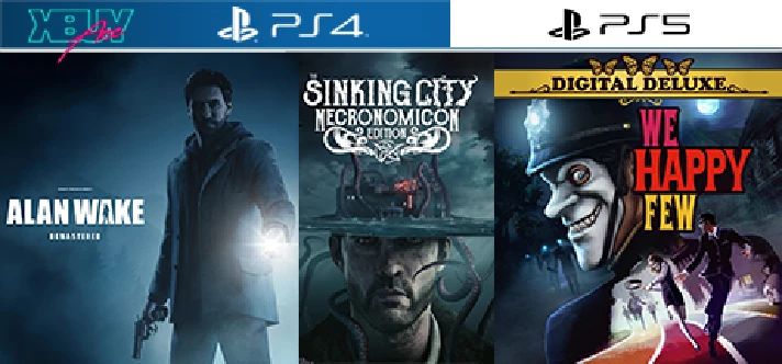 Alan Wake / Sinking City / We Happy | PS4 PS5 | rent