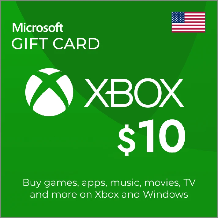 🎁Gift Card 10$ USD Xbox Live (USA)⭐️