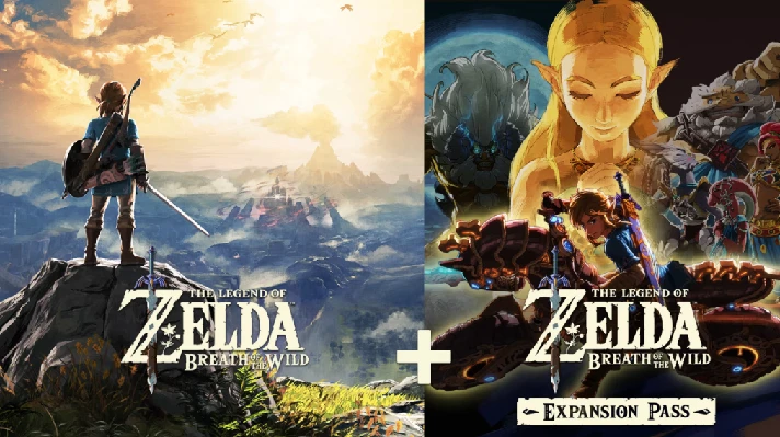 ✅Zelda BotW + Expansion Pass ⭐Nintendo Switch\USA\Key⭐