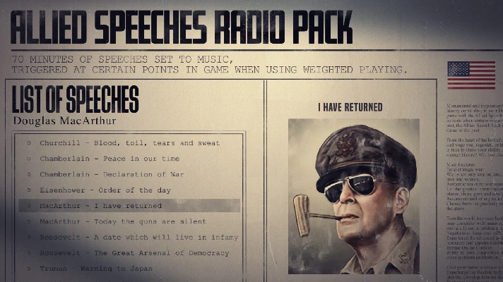 Hearts of Iron IV: Allied Speeches Music Pack