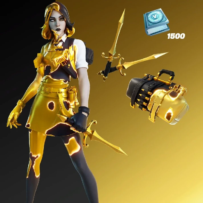 💛FORTNITE - Golden Touch + 1500 Vb💛 XBOX KEY🔑