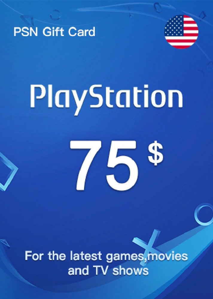 PLAYSTATION NETWORK PSN - 75$ USD USA 🎮 + GIFT 🎁