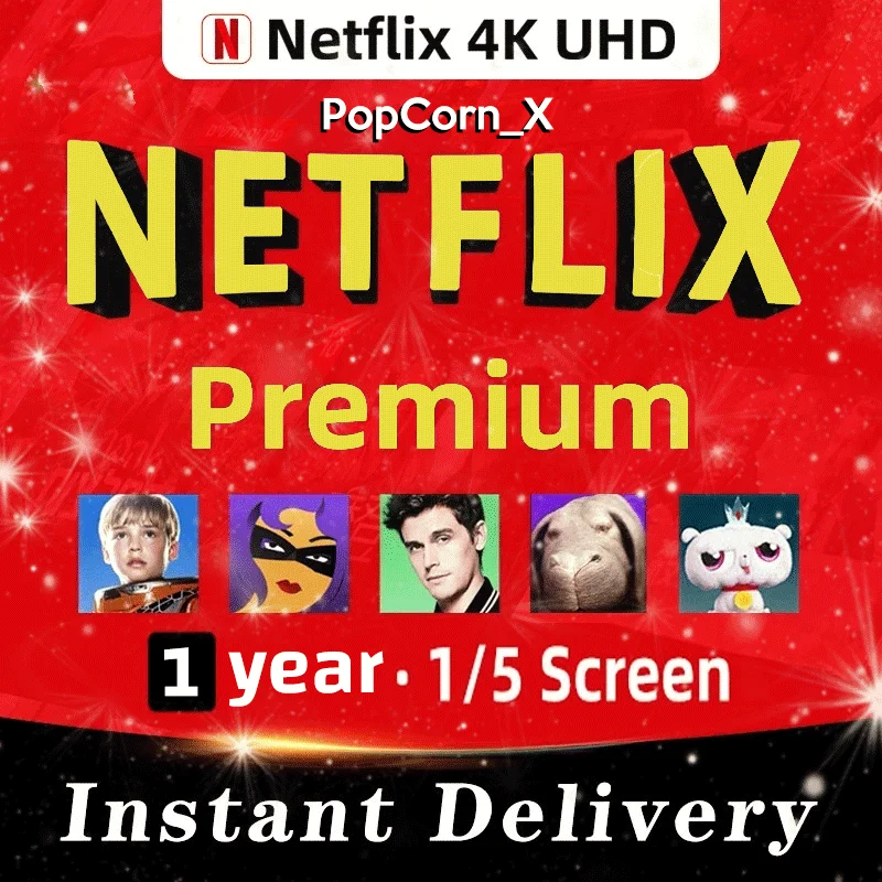 🟢 NETFLIX Premium 1 год UHD ✅ 5 Экранов 🔥Гарантия