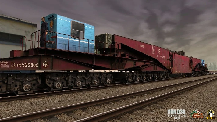 Trainz 2022 DLC - China D38 Schnabel Car - Red🔸STEAM