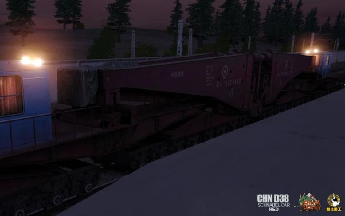 Trainz 2022 DLC - China D38 Schnabel Car - Red🔸STEAM