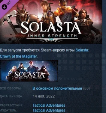 Solasta: Crown of the Magister - Inner Strength STEAM
