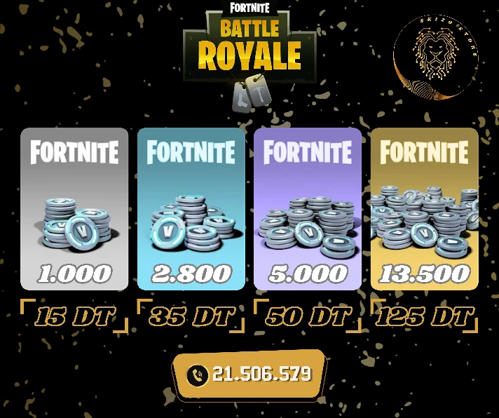 ⚠️FORTNITE V-Bucks 1000 - 2800 - 5000 - 13500 🔥