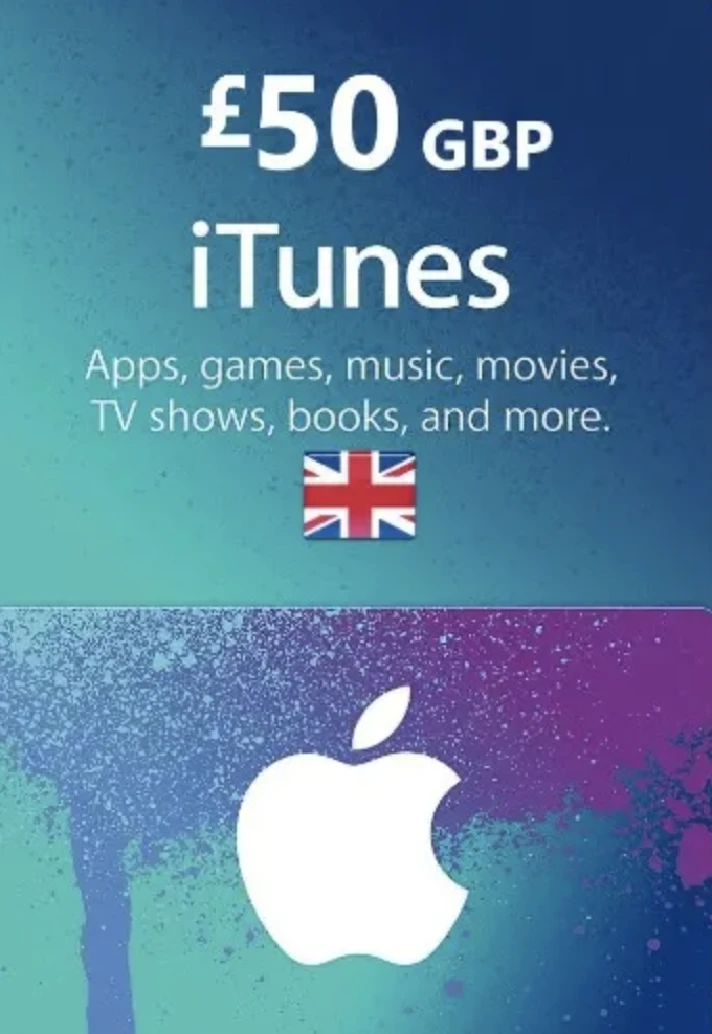 🍏iTunes & App Store 🍏Gift Card 50 GBP - UK Instant⚡