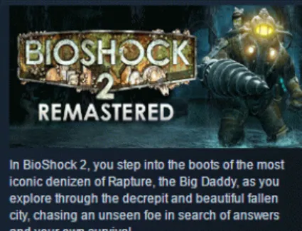 BioShock 2 + Remastered +Minerva STEAM KEY РФ+СНГ ЛИЦЕНЗИЯ СТИМ КЛЮЧ