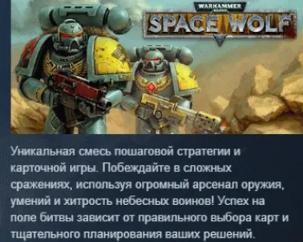 Warhammer 40,000: Space Wolf STEAM KEY GLOBAL+РОССИЯ