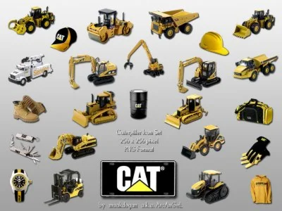 Иконки серии Caterpillar + БОНУС