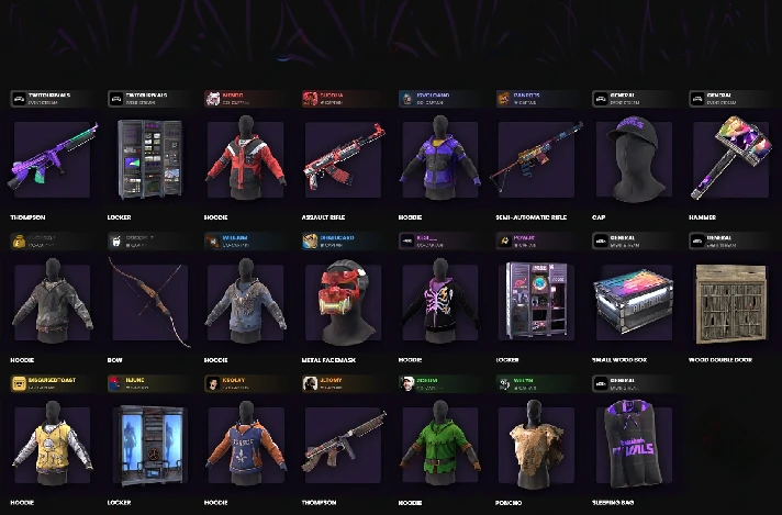 Rust Skins︱Twitch Drops︱Round 22+23+24︱39 Skins︱+ 🎁