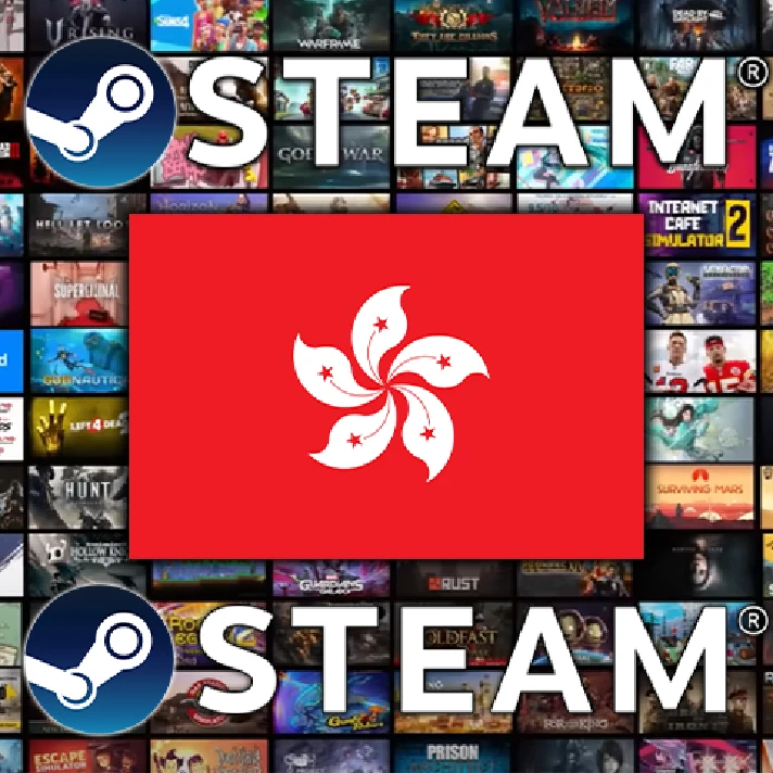 ➡️Steam Gift Card HKD 50-100 ✴️(Hong Kong Account)