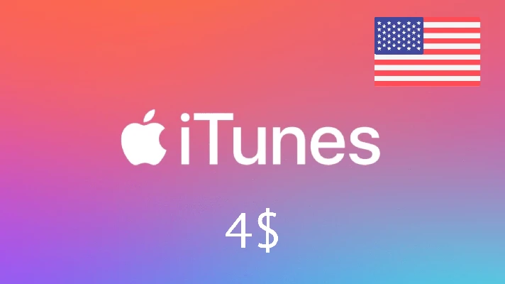 iTunes 🔥 Gift Card -  4$ 🇺🇸(USA)