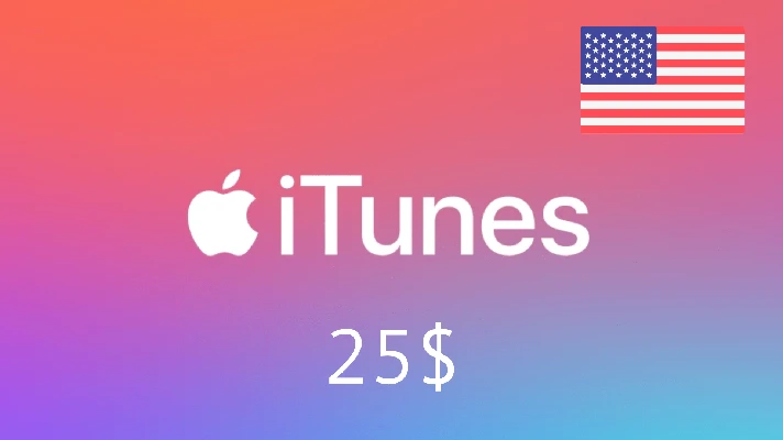 iTunes 🔥 Gift Card -  25$ 🇺🇸(USA)