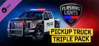 Flashing Lights Pickup Truck Triple Pack Police Fire EM