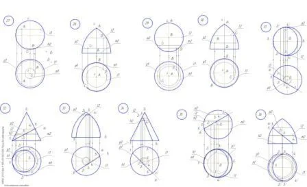 задачи по начертательной геометрии СГУПС