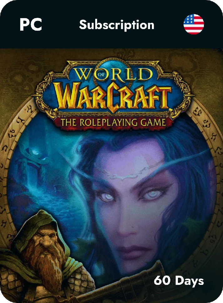 WOW WORLD OF WARCRAFT 60 DAYS TIME CARD🚀USA | 0% 💳