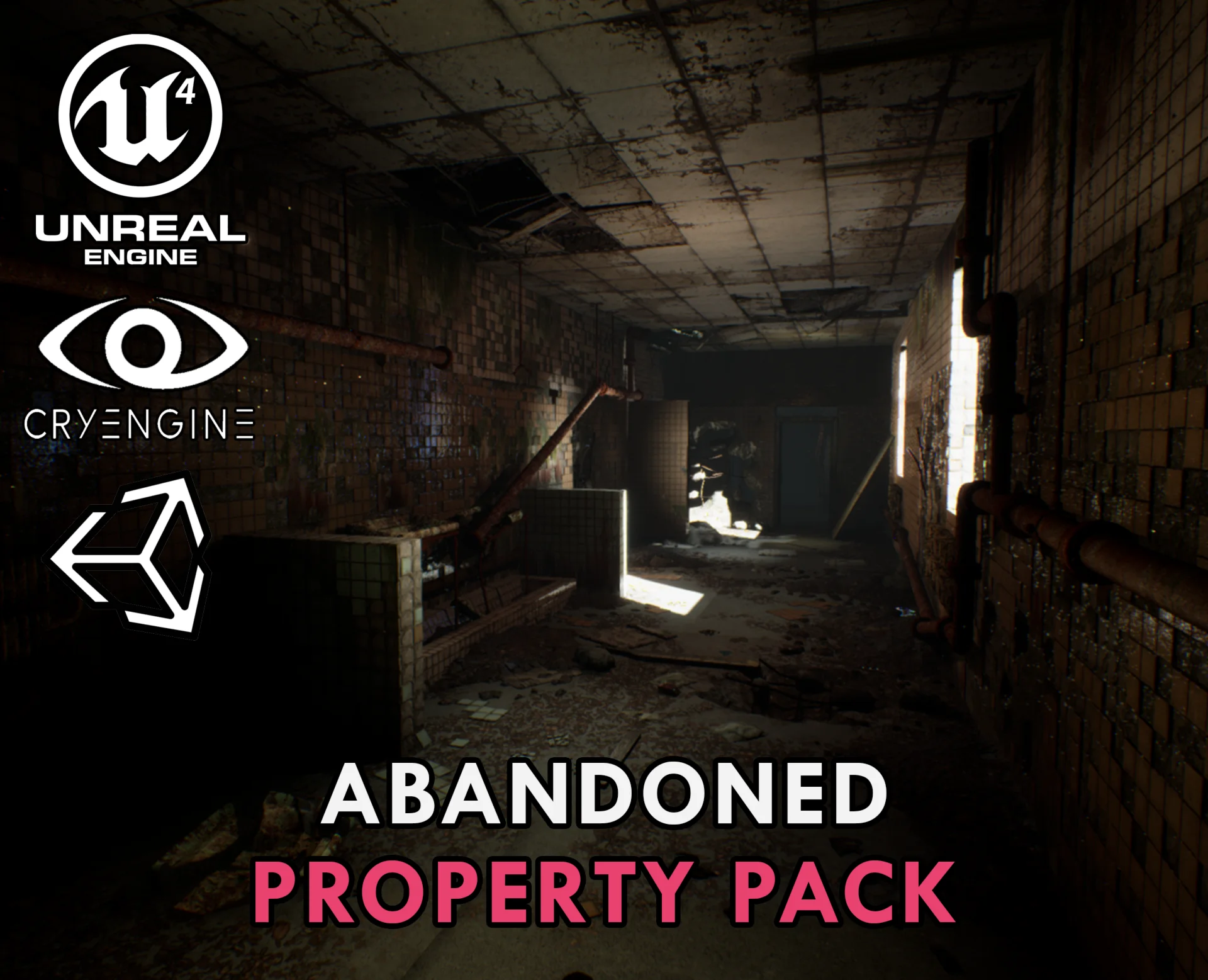 Пакет 3D моделей заброшенных мест