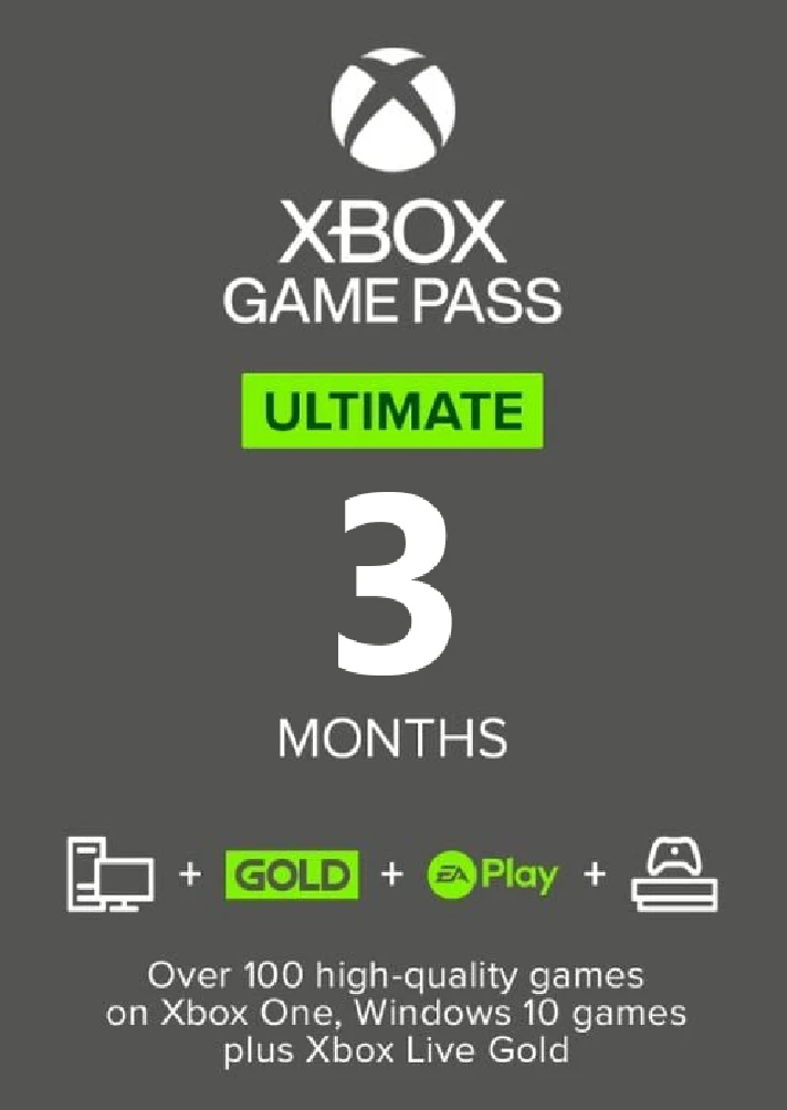 💚 XBOX GAME PASS ULTIMATE 3 MONTHS 🔥 0% COMISSION!