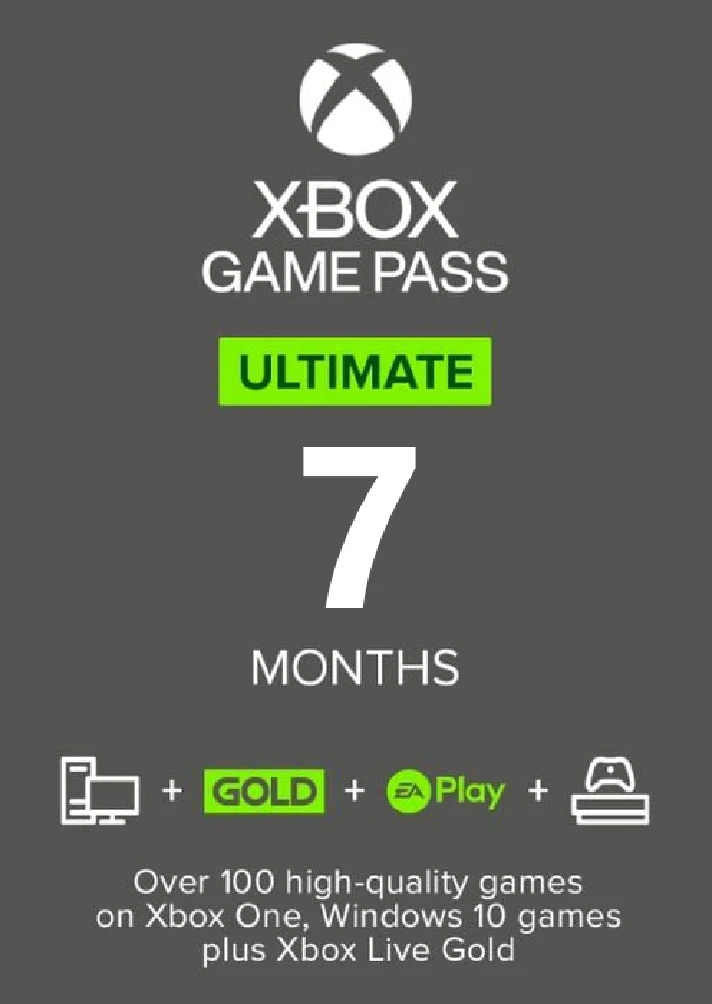 💚 XBOX GAME PASS ULTIMATE 7 MONTHS 🔥 0% COMISSION!