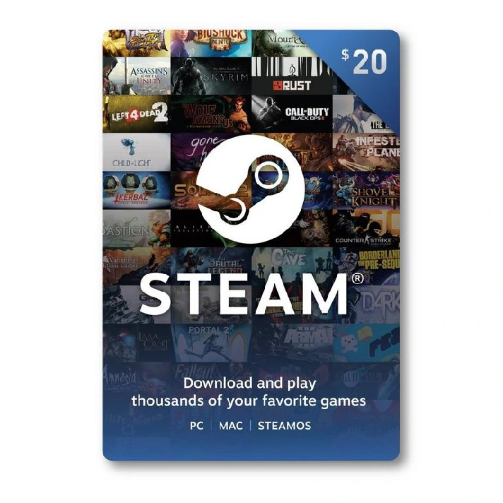 ➡️Steam Wallet Gift Card USA 4~20 USD✴️(United States)⚡