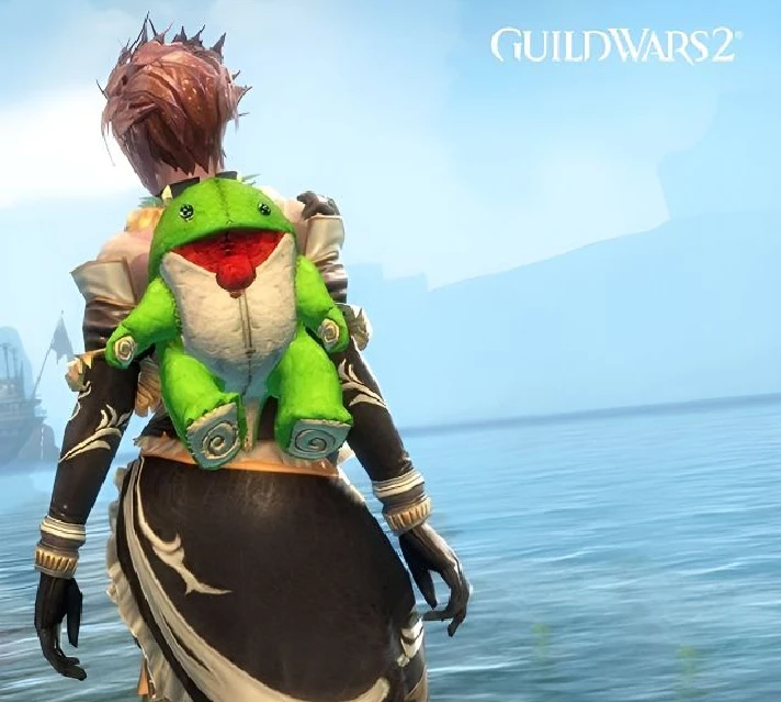 Guild Wars 2 - Green Plush Quaggan Backpack Cover ✅CODE