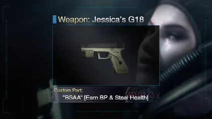 Resident Evil: Revelations: Jessica's G18 + Custom Part