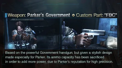 Resident Evil: Revelations: Parker's Government Handgun