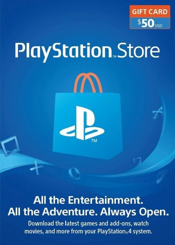 Playstation Network PSN $ 50 (USA) + Discount