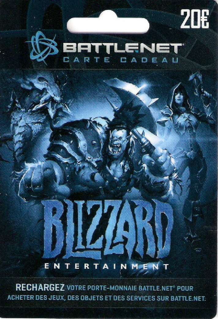 BLIZZARD GIFT CARD 20 / 50 EUR (BATTLE.NET/EU)