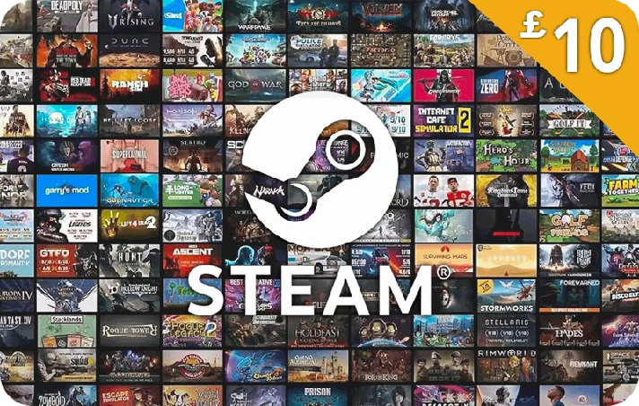 ➡️Steam Wallet Gift Card  5~30 GBP✴️(United KINGDOM)⚡