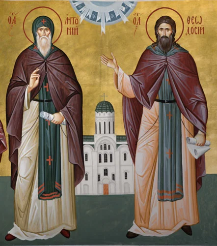 Антоний и Феодосий, прпп_001(88х100см)