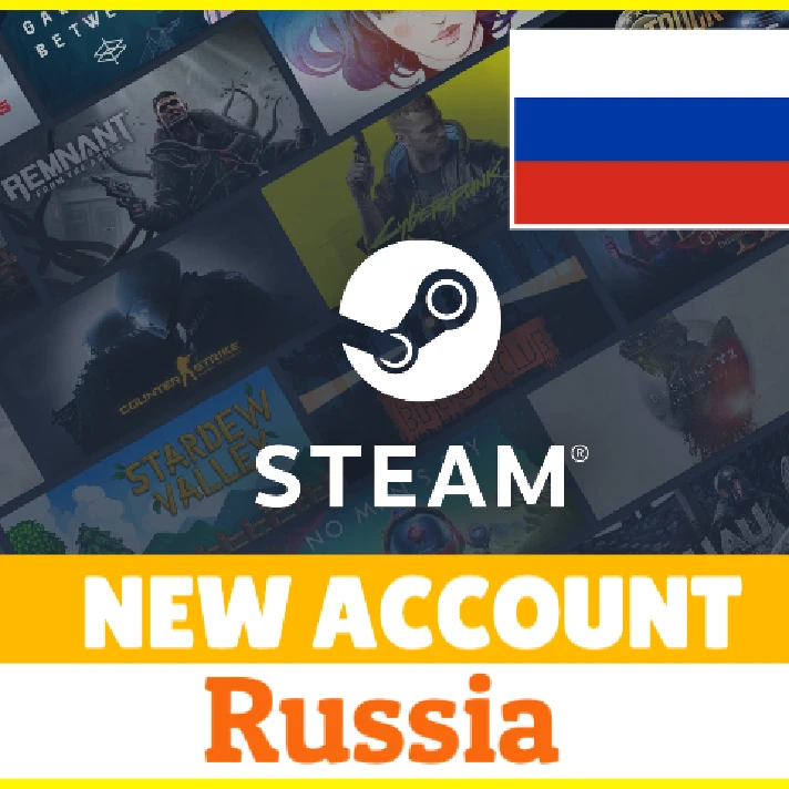 ⭐️✅ New Steam account (🇷🇺RUSSIA) +CHANGE MAIL +$BONUS