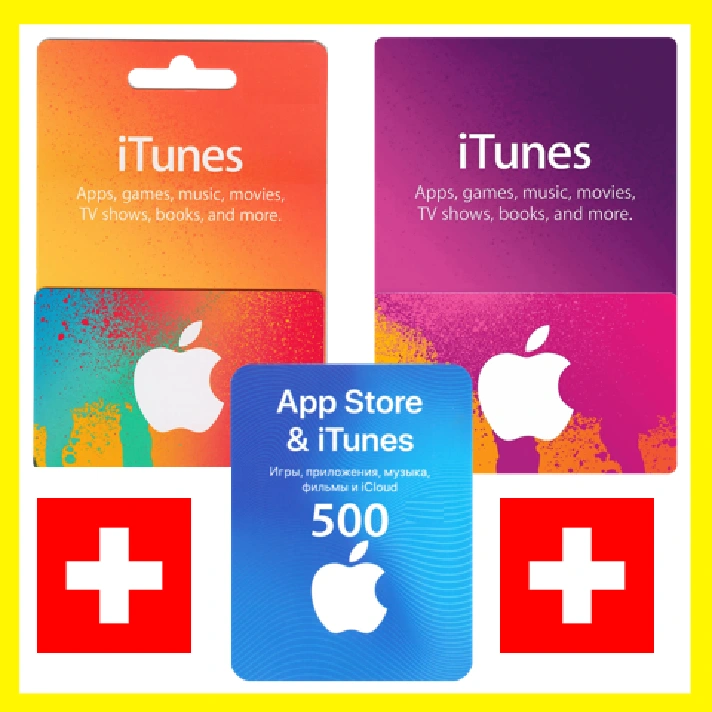 ⭐🇨🇭 iTunes/ Apple Gift Cards - CHF - Switzerland