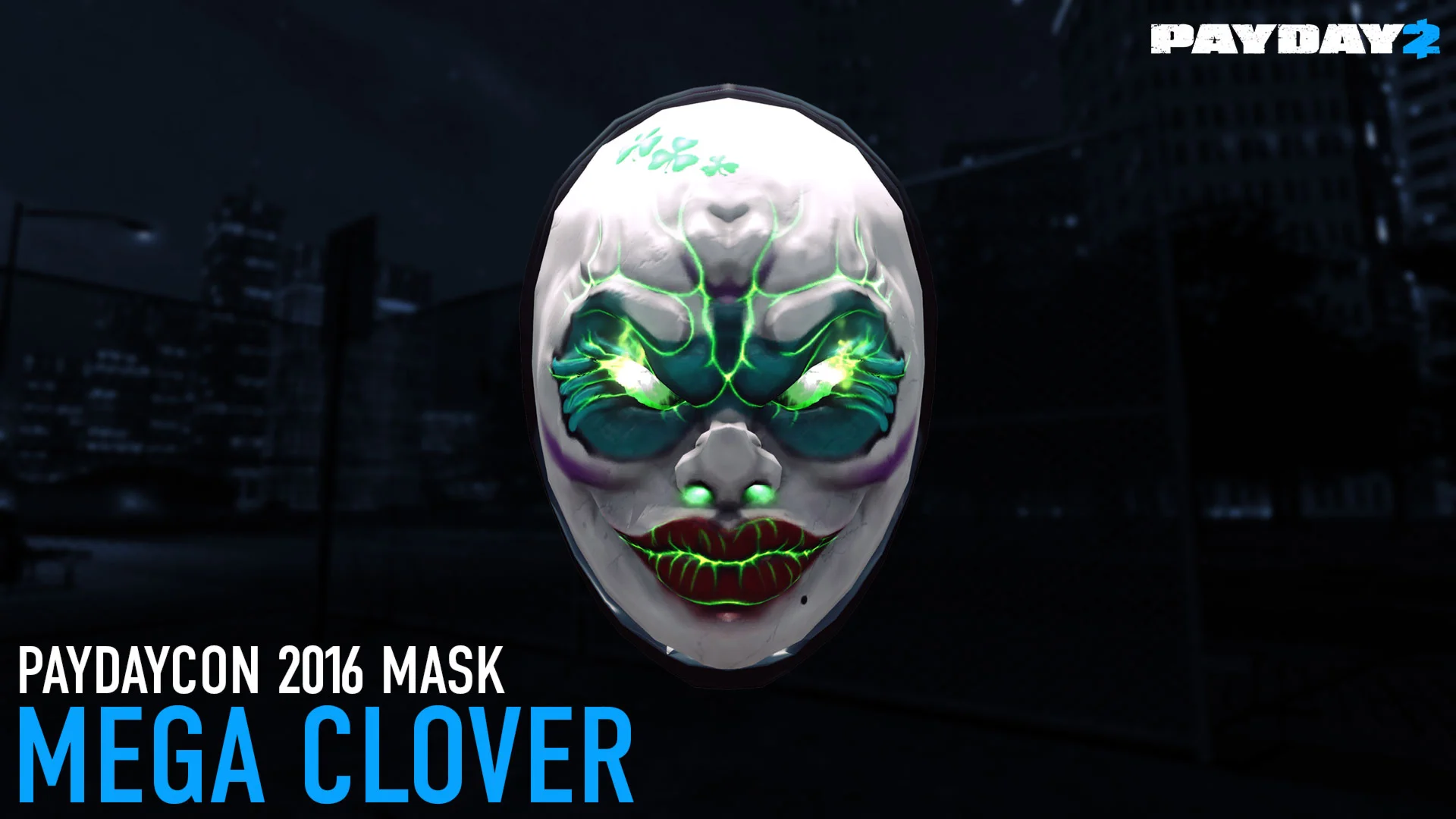 ✅🔑PAYDAY 2: DLC 2016 Mega Clover Mask (Steam, Global)