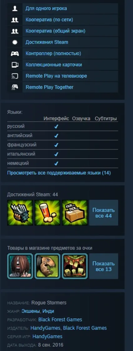🎮 Rogue Stormers Deluxe 🔑 (STEAM/RU)