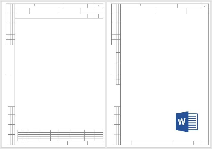 GOST 3.1105-2011 form 5 and 5a in Word