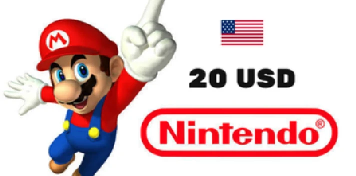 💲✅20 USD Nintendo Eshop ✅ Gift card