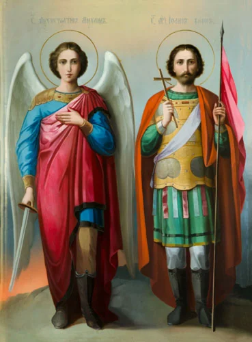 Михаил, арх и Иоанн Воин, мч_001(154х209см)