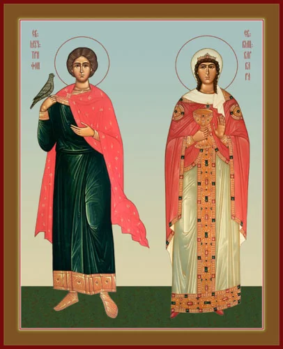 Трифон, мч и Варвара, вмц_001(60х73см)