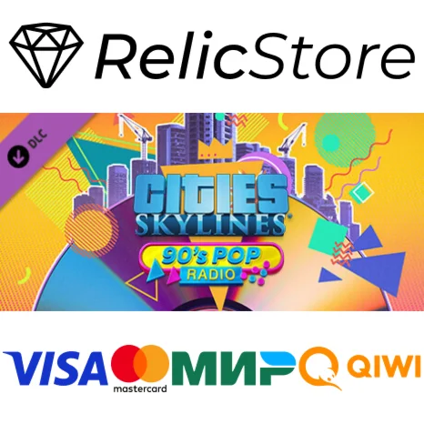 Cities: Skylines - 90's Pop Radio DLC - STEAM RU