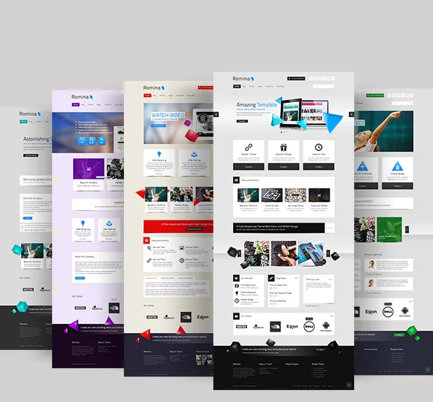 Премиум WP шаблон Romina