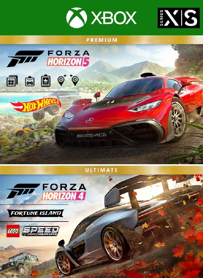 FORZA HORIZON 5 AND FORZA HORIZON 4 PREMIUM EDITIONS