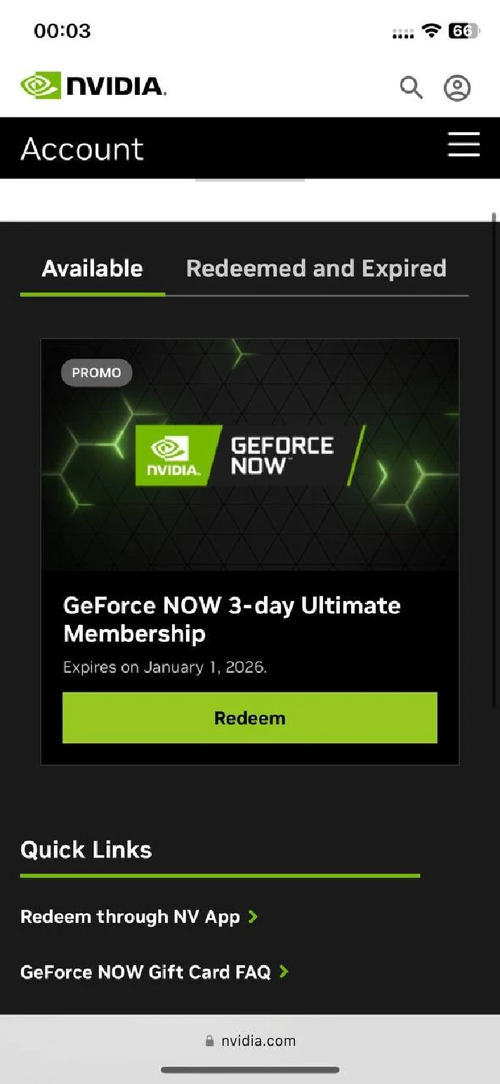 🎮 NVIDIA GEFORCE NOW 👤 ACCOUNT 3 DAYS Priority GFN US