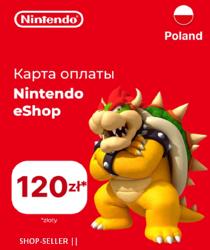 ✅🔑Nintendo eShop CODE - 120zl PLN Poland